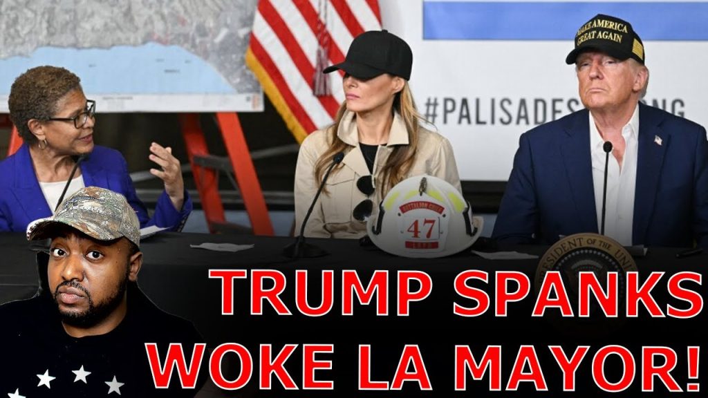 Trump DESTROYS WOKE Los Angeles Mayor & TO HER FACE During Wild Fire Crisis Press Conference!