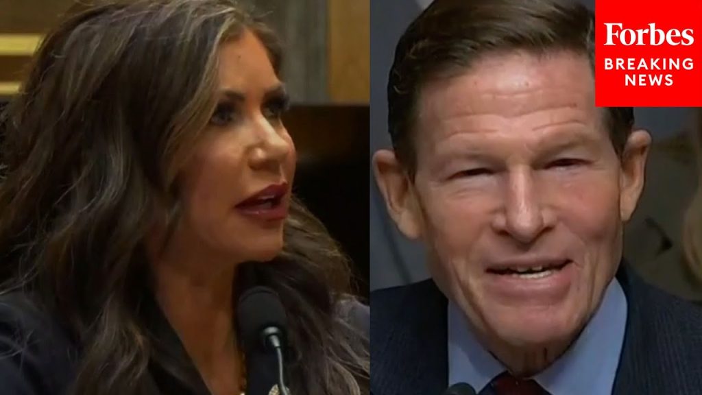 Kristi Noem And Richard Blumenthal Have Tense Exchange About Trump Withholding Disaster Aid From CA Kristi Noem And Richard Blumenthal Have Tense Exchange About Trump Withholding Disaster Aid From CA