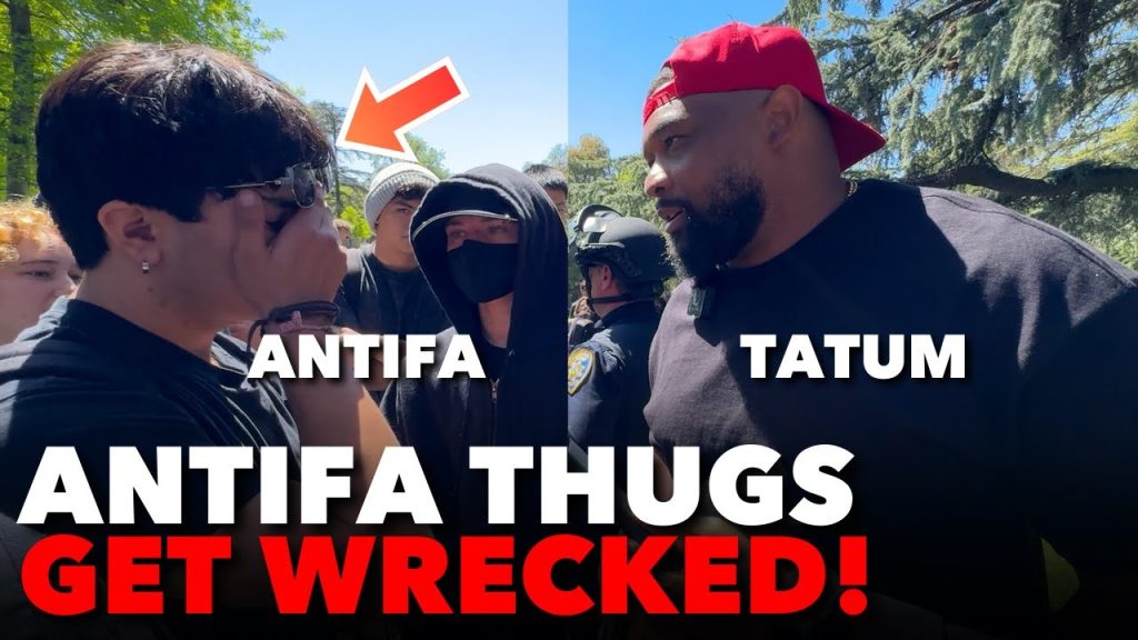Officer Tatum BATTLES HEATED Antifa Activists at UC Davis